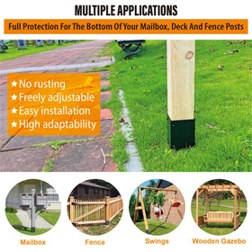 WOCEPU adjustable wrap showing diameter range 3.3-6 inches for versatile posts