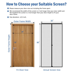 WochiTV gray magnetic screen door magnet closure seals behind you