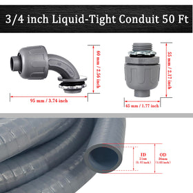 Wocloer 5 straight connectors enable clean, secure cable routing.