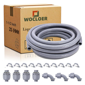 Wocloer liquid-tight conduit 25ft protects electrical runs in damp environments