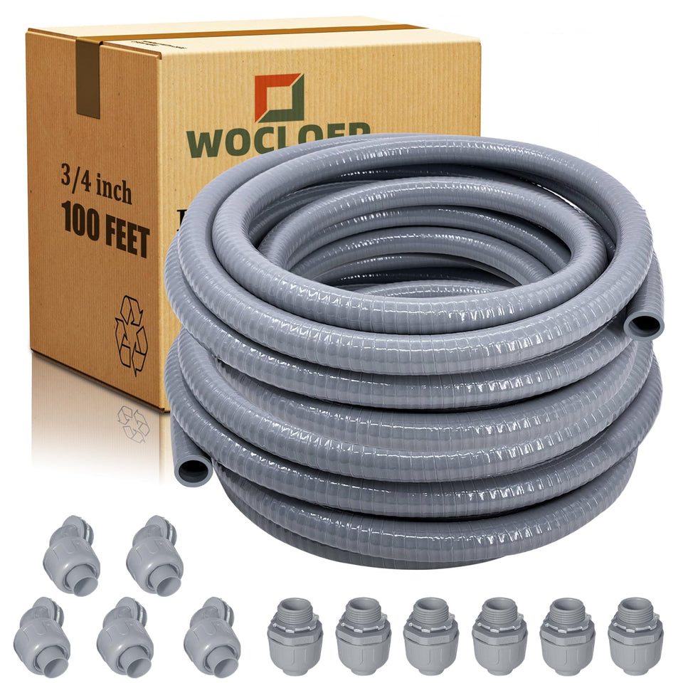 Wocloer liquid-tight conduit kit full view for outdoor wiring