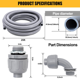 Wocloer straight connectors illustrating quick, tool-free connections for durable outdoor installations.