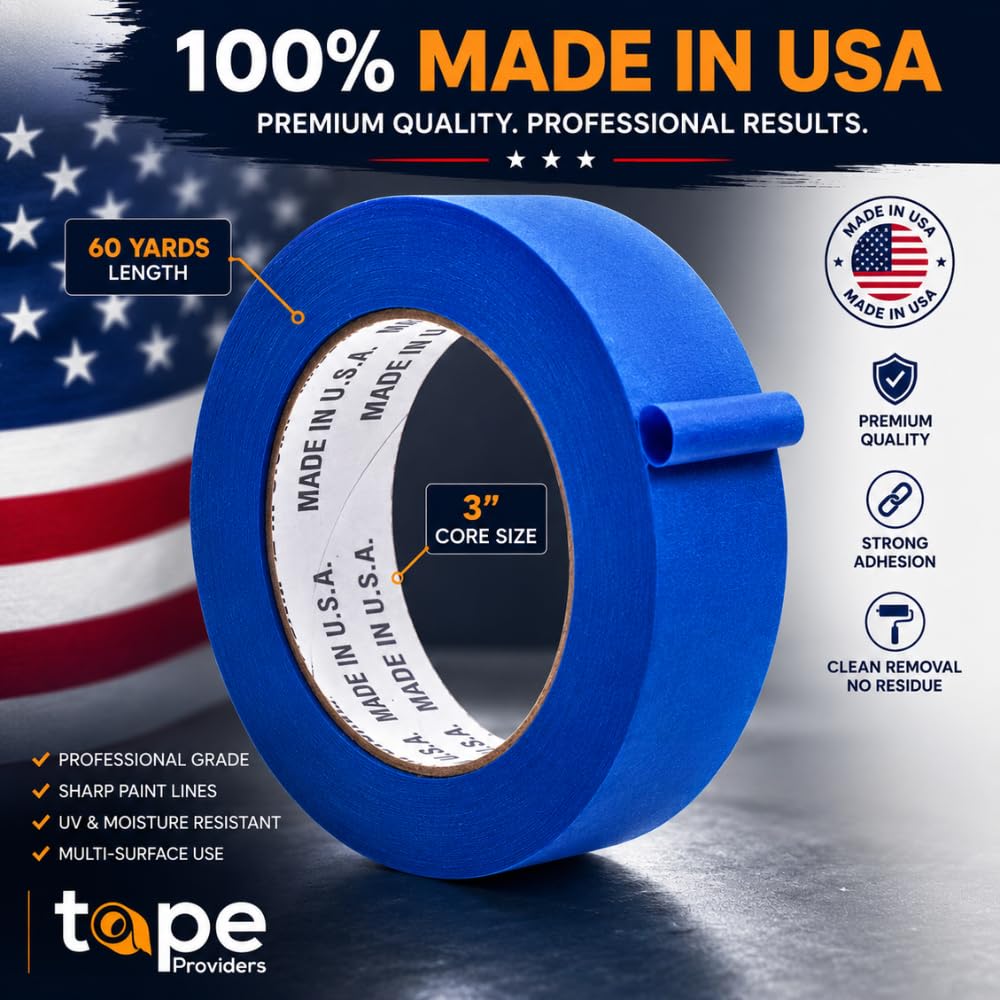 WOD Tape clean-release adhesive ensures residue-free removal after painting projects.