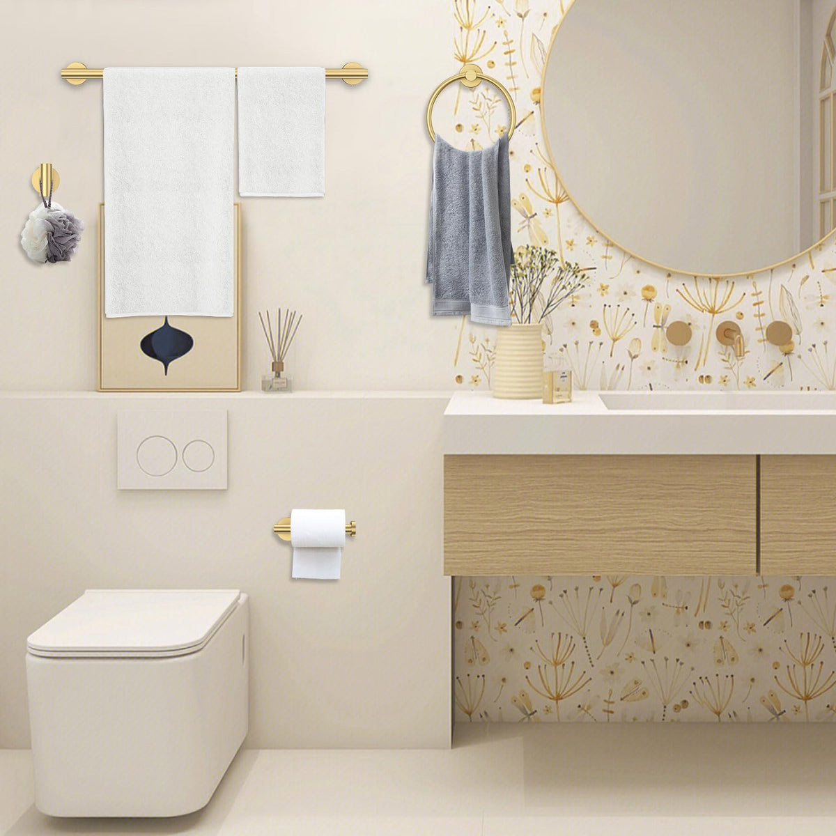 Woekme stainless steel finish resists rust and wears beautifully in humid spaces.