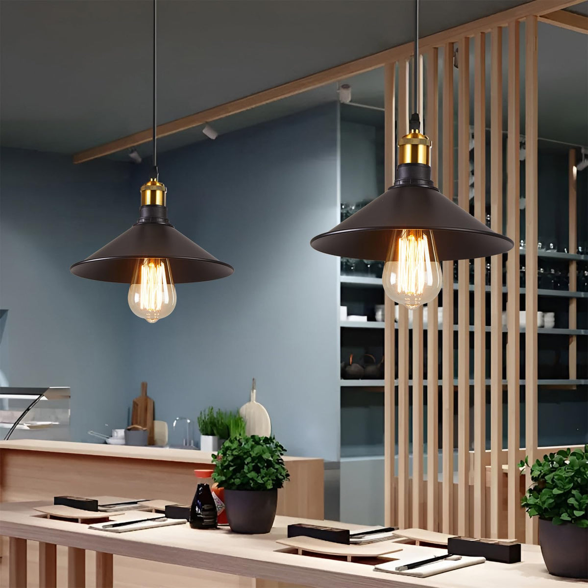 E26 screw-in base compatible with most bulbs for flexible lighting.