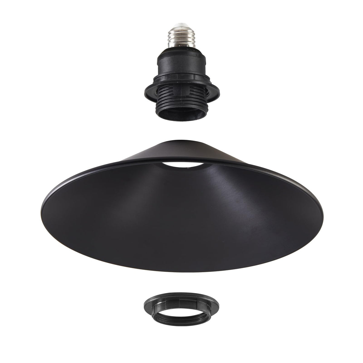 Matte black farmhouse fixture by WOERFU suitable for kitchen and entryway ambiance.