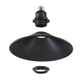 Matte black farmhouse fixture by WOERFU suitable for kitchen and entryway ambiance.