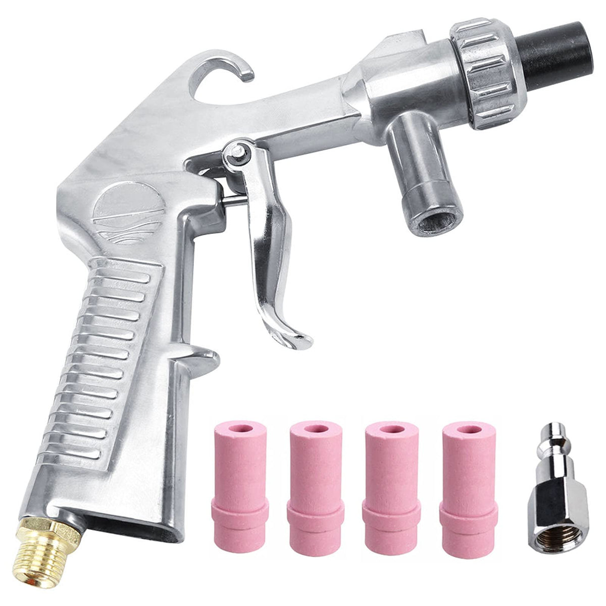 Wogoboo sandblaster gun for rust removal on metal surfaces