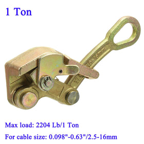 Wogoboo wire rope gripper provides durable clamp for tight, slip-free operation