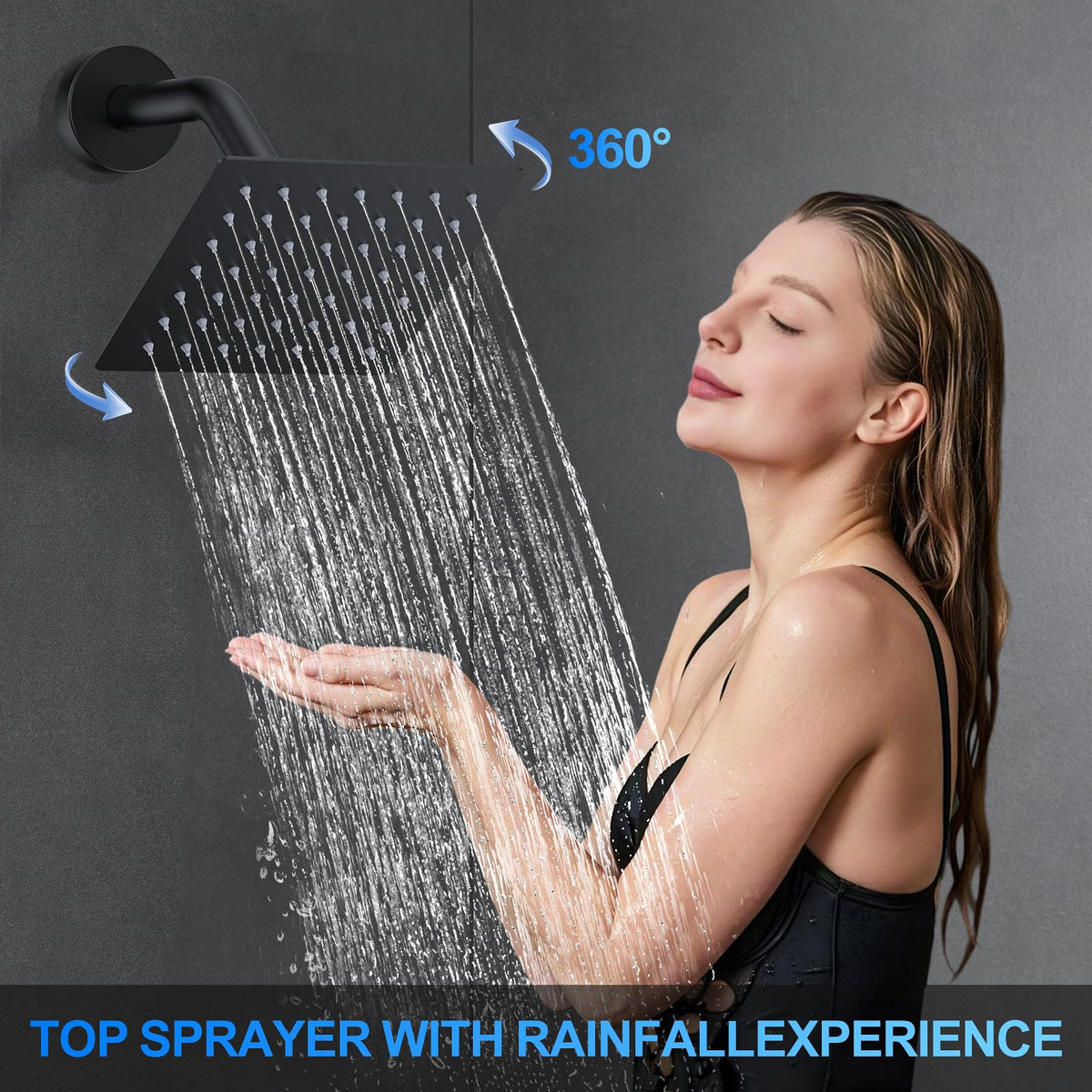 Woindo high-pressure rain showerhead delivering powerful feel