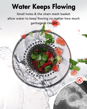 Wokdada 304 stainless steel resists rust and lasts.