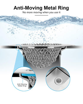 Wokdada 304 stainless steel strainer is durable and rust resistant.