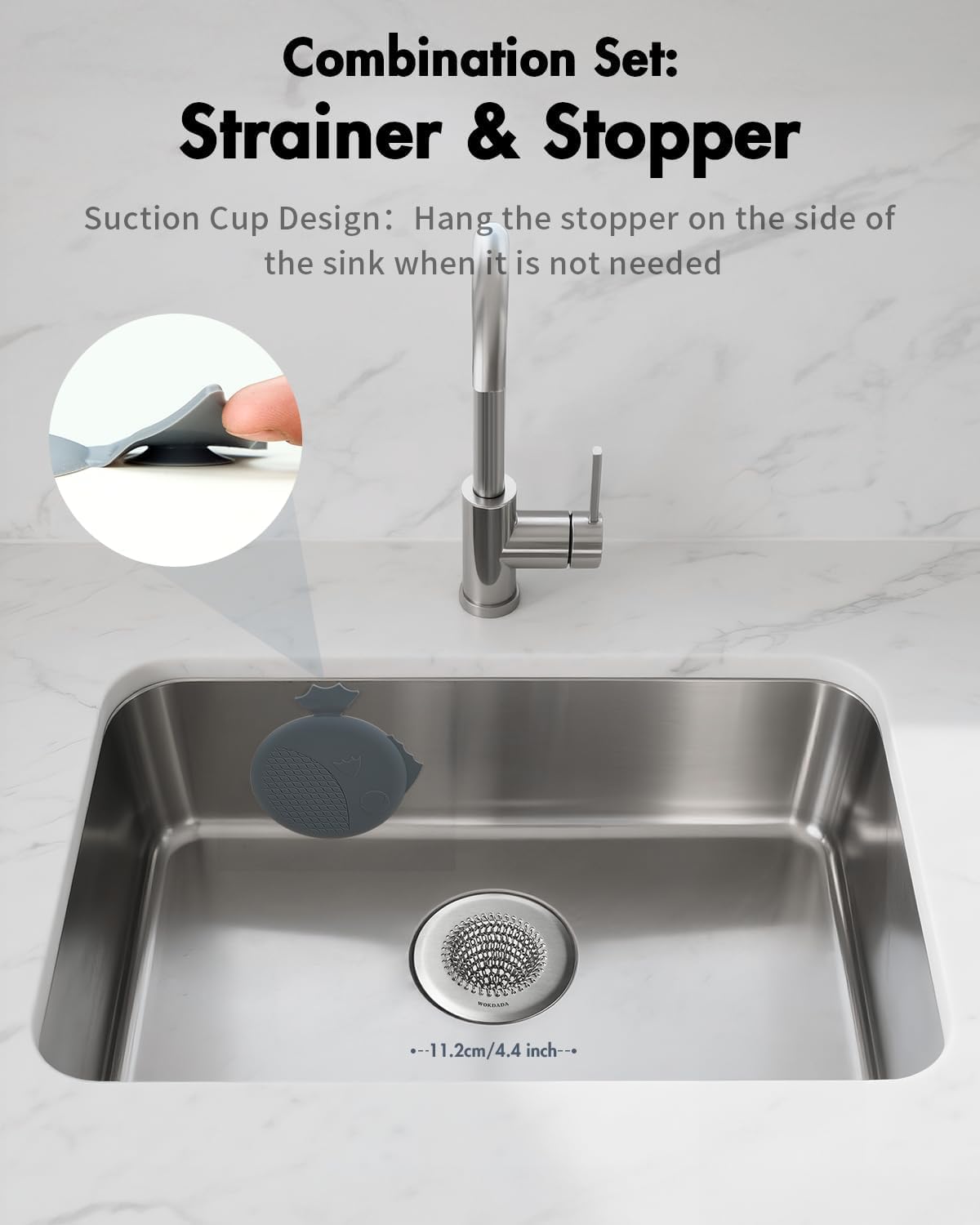 Wokdada rust-proof 304 stainless steel keeps its shine after daily use.
