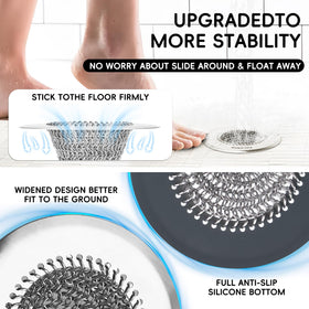 Wokdada anti-slip silicone design keeps the catcher secured during showers.