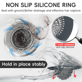 Wokdada fast drainage shower drain hair catcher keeps water flowing smoothly.