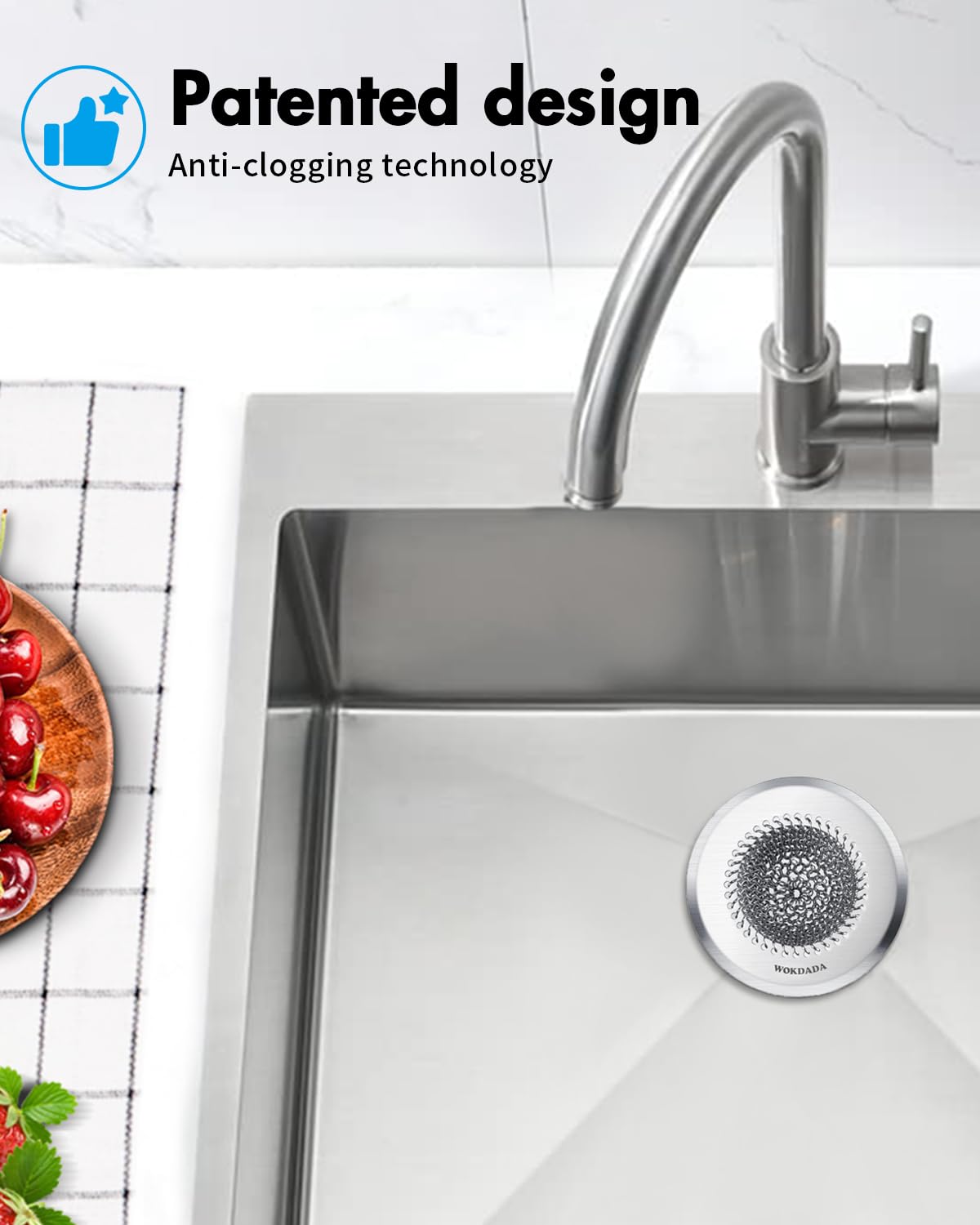 Wokdada fits kitchen, bathroom vanity, tub, and RV drains