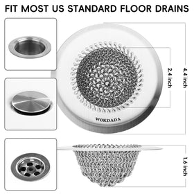 Wokdada reversible drain cover lets you flip to pour hair away.