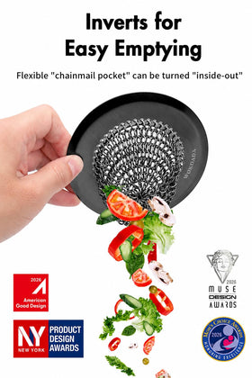 Wokdada reversible design aids fast inverted cleaning after use.