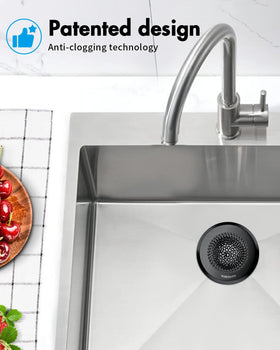 Wokdada universal size fits most drains for versatile kitchen compatibility.