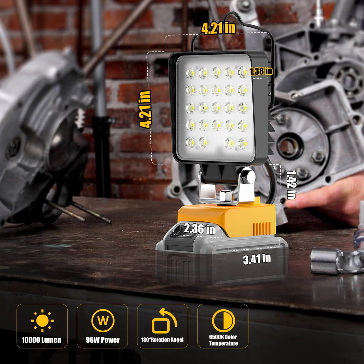 Wokelux 2-level brightness adapts to tasks.