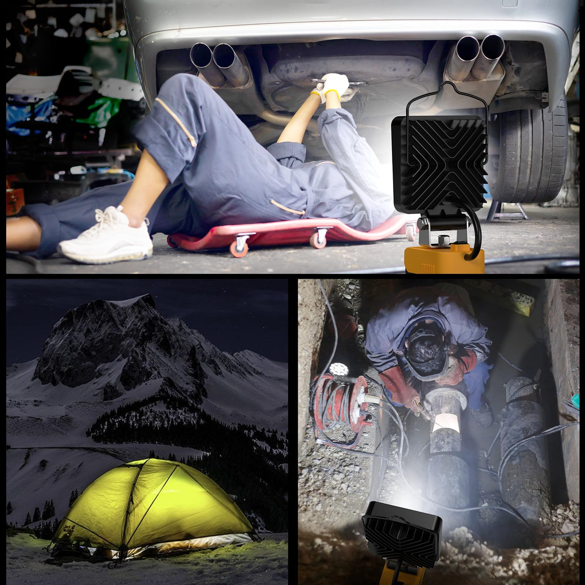 Wokelux two-pack setup provides ample coverage for bigger jobs.