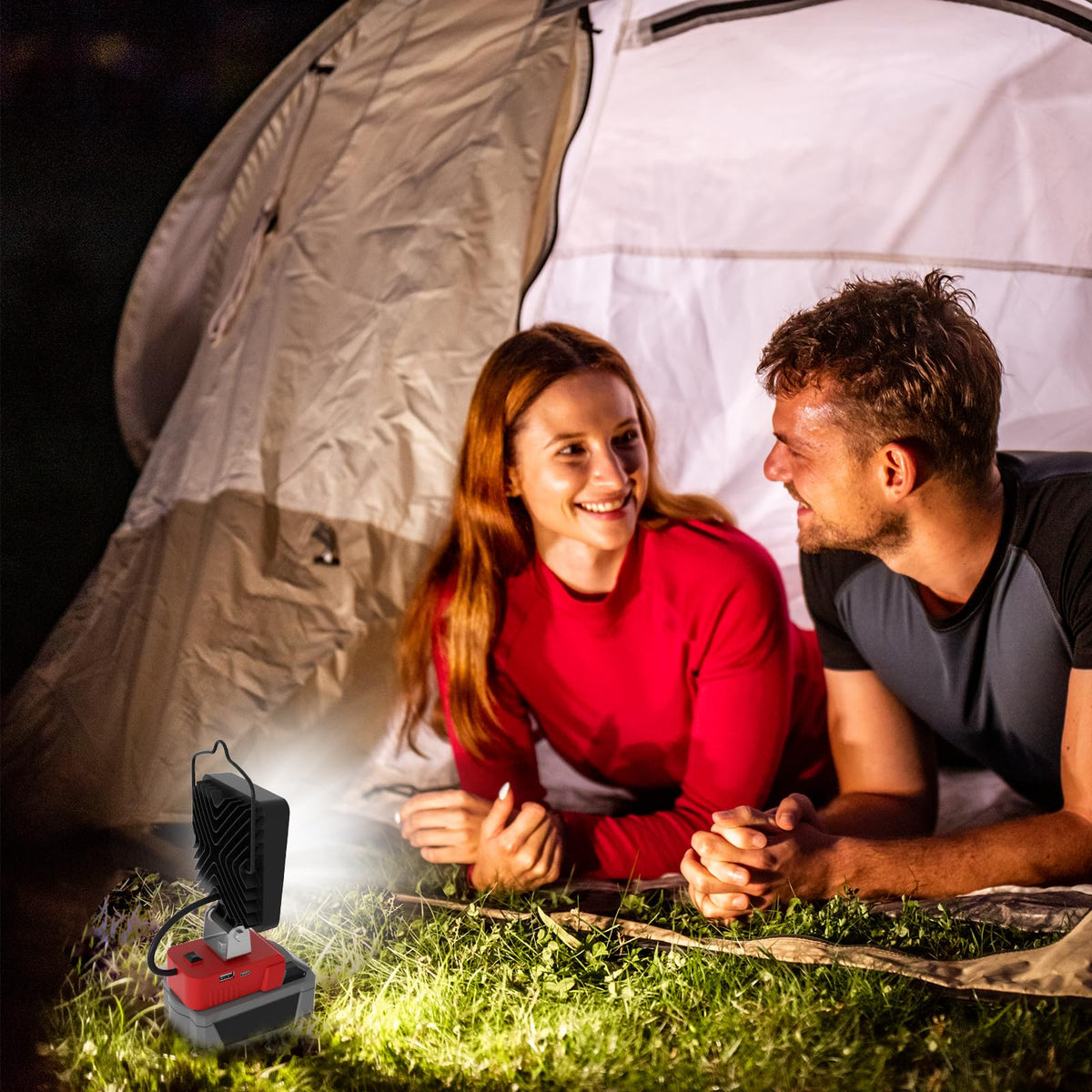 Wokelux battery not included; easy to pair with Milwaukee M18 pack