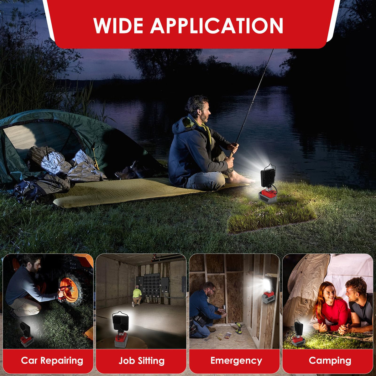 Wokelux great for outdoor tasks like camping or roadside repairs