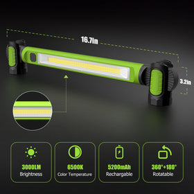 Wokelux rugged IPX4 housing guards against splashes and rough workshop use.