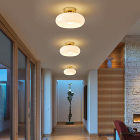 WOKNOS frosted glass shade adds gentle, diffused light