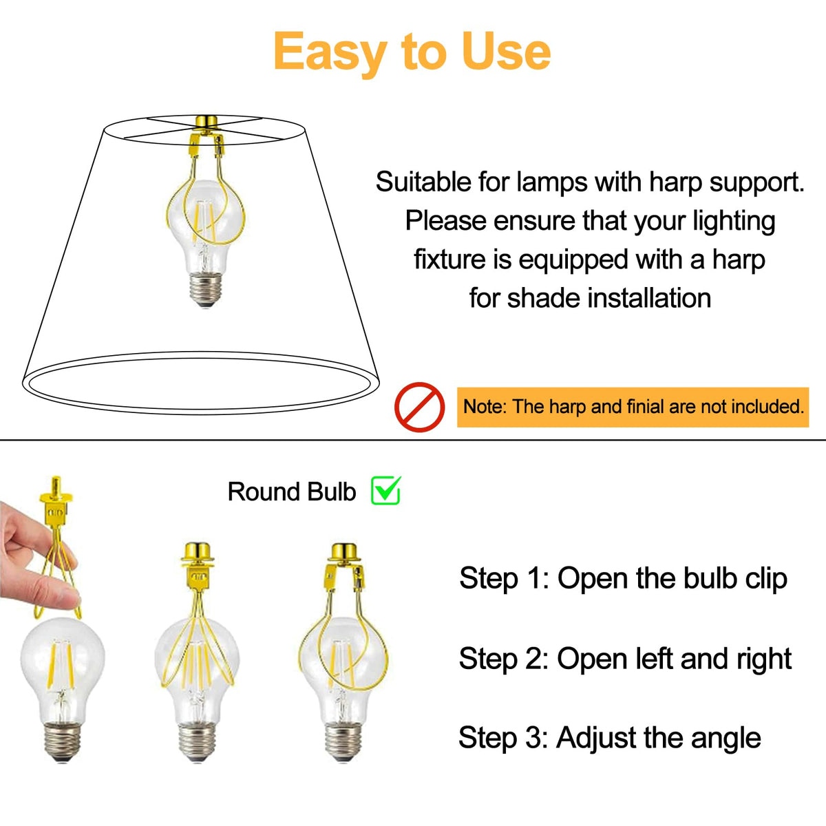 WOLEILEJIN beige lamp shade fits most small lamps.