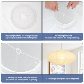 WOLEILEJIN two-pack lanterns store flat and can be set up in seconds.