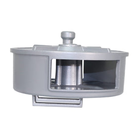 Removable cover plate simplifies reloading to minimize downtime.