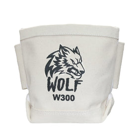 Wolf Canvas Tool Pouch wide opening supports glove-friendly grabbing.