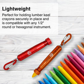 Wolf keel crayon holder ergonomic contoured-grip for comfortable use