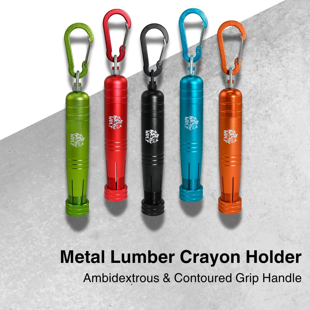 Wolf keel crayon holder halfinch-hex provides ambidextrous grip
