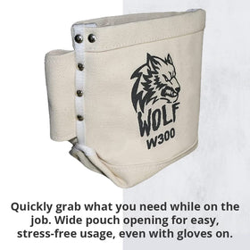 Wolf No.4 canvas construction delivers rugged durability in tough worksites.