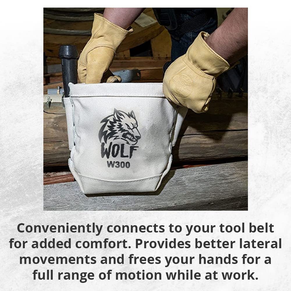 Wolf Belt loop fits belts up to 3 inches for secure carry.