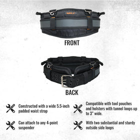 WOLF WTH2110 four-point suspenders attachment keeps gear secure