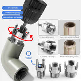 Wolfride threader delivers razor-sharp threads on PVC and plastics.