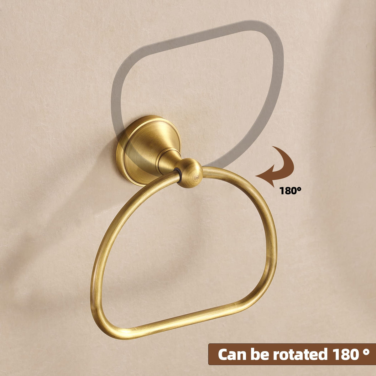 Easy-to-follow instructions enable quick WOLIBEER towel ring installation