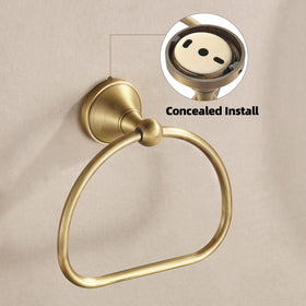 Space-saving WOLIBEER towel ring keeps towels neatly stored