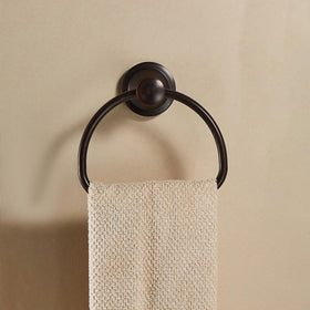 WOLIBEER bronze towel ring 180-degree fold enables flexible towel placement