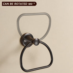 WOLIBEER bronze towel ring uses thick material for a sturdy feel