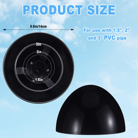 Wonderjune vent cap side profile shows hemispherical cap design