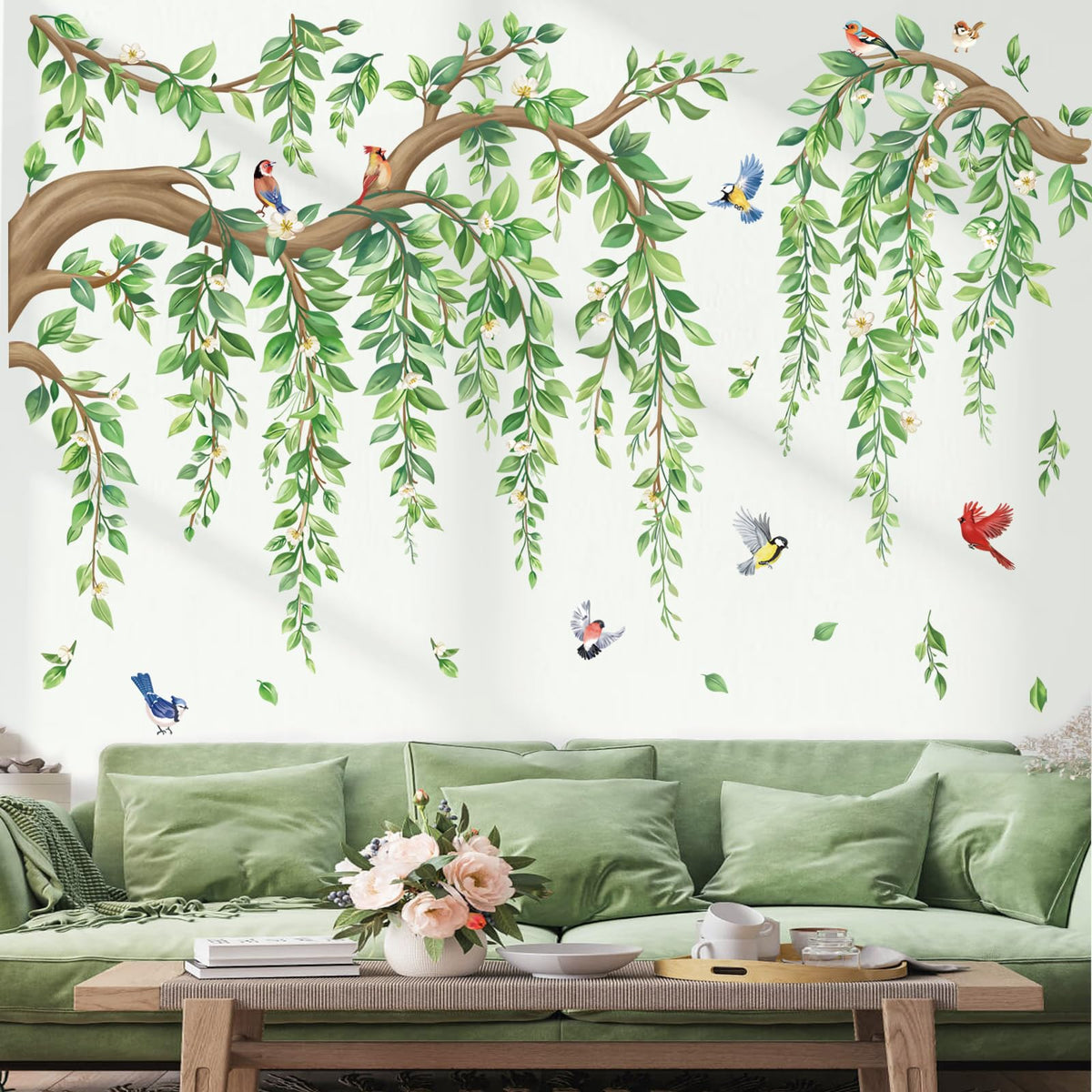 Wondever wall art decals ideal for living rooms and bedrooms, easy to apply.