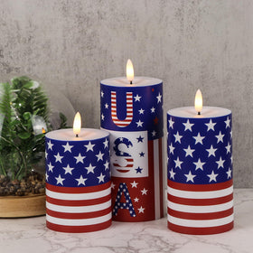 Wondise battery-operated candles ideal for Independence Day celebrations.
