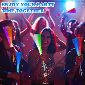 Wondrus fiber optic wand flashing mode, eye-catching centerpiece for celebrations and kids' activities.