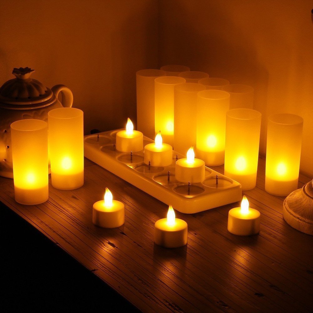 WoneNice flameless design offers safe, wax-free ambiance.
