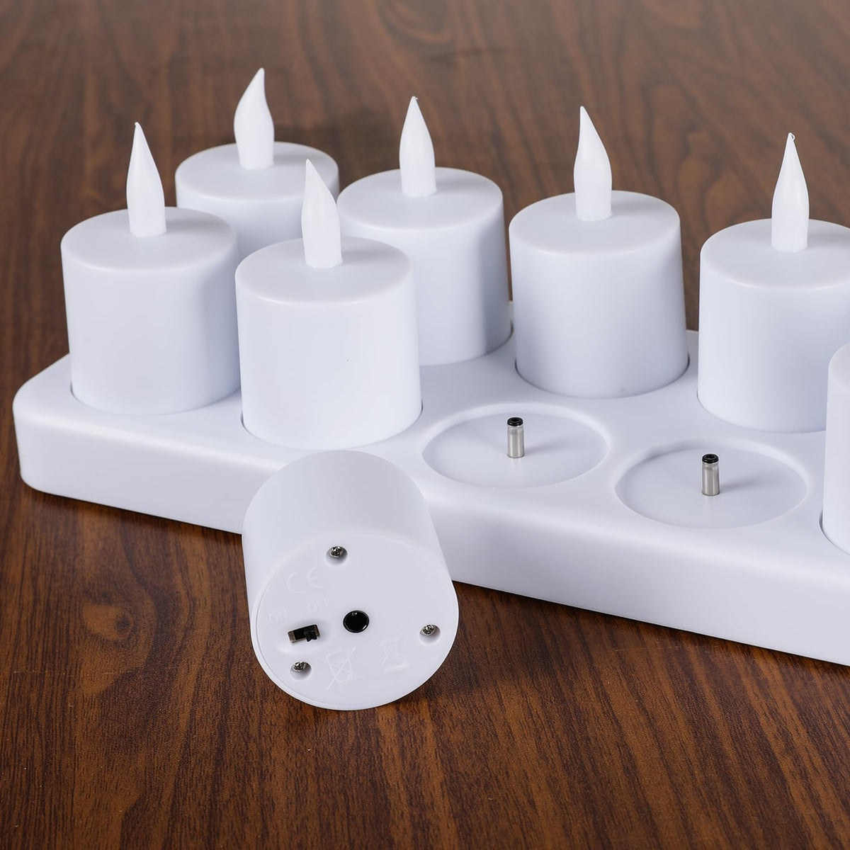 WoneNice flickering LED flame for realistic glow.