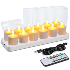 WoneNice LED tea light with remote control for easy ambiance control.